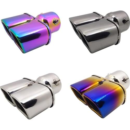 Double Entrance Exhaust Pipes Mufflers For MINI Cooper Mitsubishi Pajero Volkswagen Cadillac Hyundai Ford Fiesta Mercedes Benz