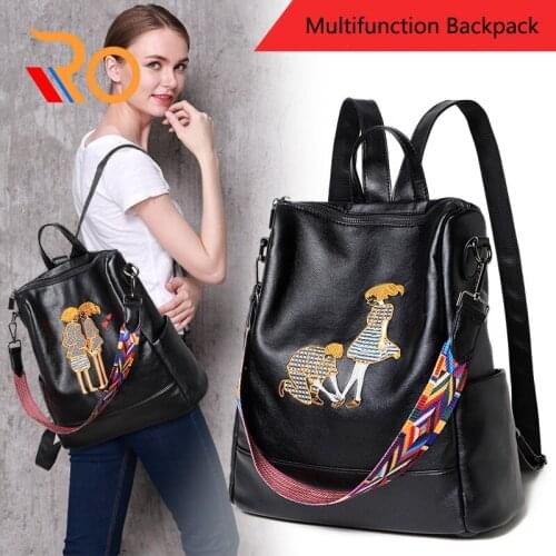 Women Backpack Faux Leather Female Shoulder Bags High Quality Lady Fashion Softpack Girl Brand Teenager School Bag Drop Shipping