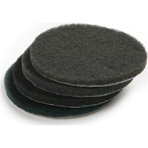 6Pcs Round 5 Inch Scrub Pad Diameter 125mm Industrial Scouring Pad Heavy Duty 1500# Polishing Pad Cleaning Tool