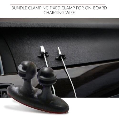 8PCS/Set Multifunctional Adhesive Car Charger Line Clasp Clamp Headphone/USB Cable Car Clip Interior Accessories
