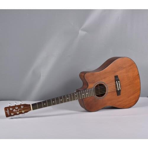 Acoustic Guitar 41 inch Electric Guitar 6 String Folk Instrument High quality Playing Guitar with Pickup AGT280