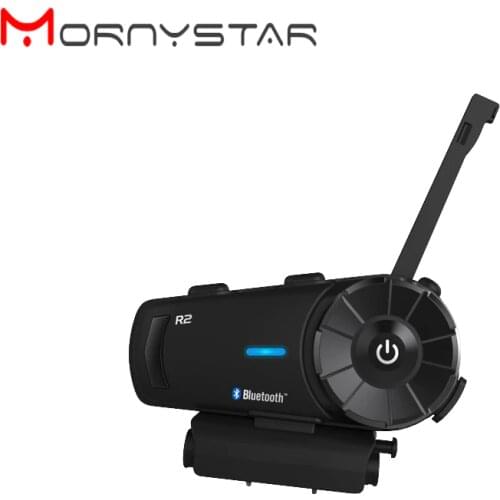 Newest Mornystar-R2 4 rider talking at the same time with FM Motorcycle Bluetooth Helmet Headsets Intercom BT intercomunicador
