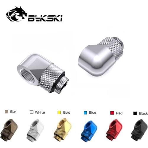 Bykski B-RD90-X,90 D Adapter Rotary Fitting G1/4" Computer Case Water Cooling Copper Equipment Adjustable Direction Connector