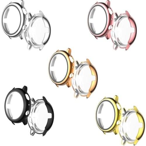 Watch Case For Samsung Galaxy Watch Active2 Wtach Case Cover 44mm Electroplating PC Tempered Shell