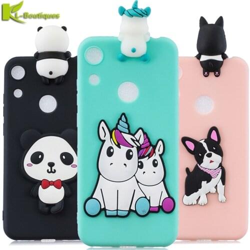 Huawei Honor 8A Case on for Fundas Huawei Honor 8A JAT-LX1 Honor8A Cover 3D Doll Toy Candy Soft TPU Silicone Phone Cases Coque