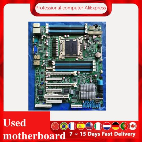 For ASUS Z9PA-U8 Used original For Intel C602 Server motherboard Socket LGA 2011 DDR3 X79 X79M Motherboard