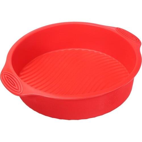 Food Grade Silicone Cake Pan Mold Large Round Cake Bread Mold Tin Tray Pan DIY Kitchen Baking Mold Cake Tool Reusable