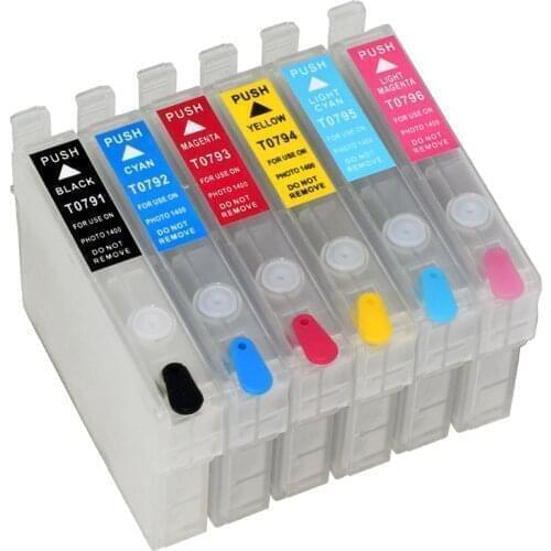 T0801-T0806 Refill Ink Cartridge For Epson Stylus Photo R265 R360 R285 RX585 RX685 P50 PX700W PX710W PX800FW PX810 PX650 PX50