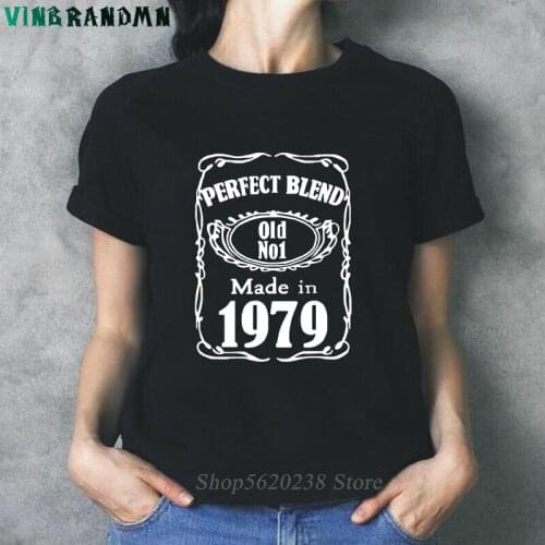 Perfect Blend Old No.1 T shirt 1979 42th Birthday Gift Womens T-shirts Summer Cotton Short Sleeve tops Mothers Day Gifts Tees