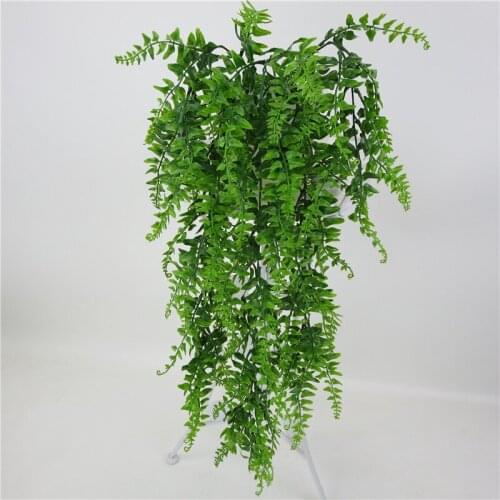 Artificial Plants Vines, Boston Fern Bushes Fake Hanging Plant Ivy Greenery Vine for Home Office Decor