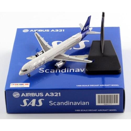 1:400 Alloy Collectible Plane JC Wings XX4257 Scandinavian Airlines "Star Alliance" Airbus A321 Diecast Aircarft Model OY-KBH