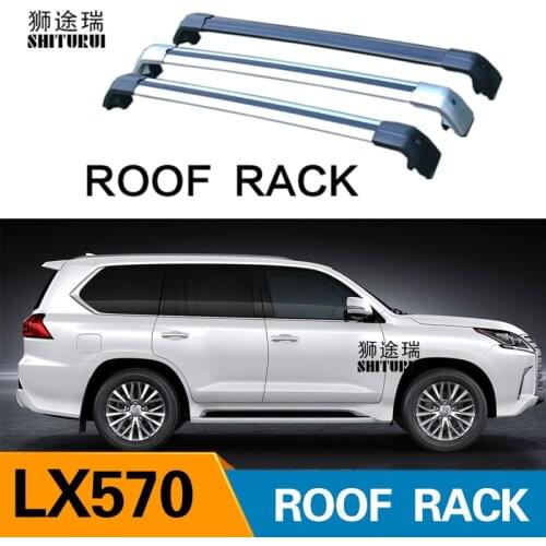 2Pcs Roof bars For LEXUS LX-Series lx570 5-dr SUV, 2016 2017 2018 Aluminum Alloy Side Bars Cross Rails Roof Rack Luggage SUV