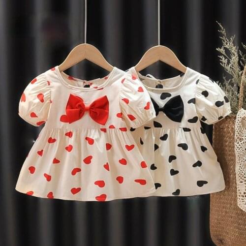 LISUNNY Baby Girls Summer Dress New Toddler Princess Dresses Cotton Cute Butterfly Dress Birthday Costume Infant Clothing 0-4y