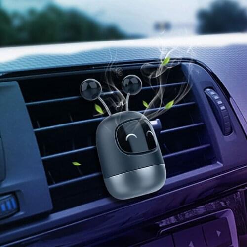 Cute Robot Car Perfume Air Freshener Car Diffuser Solid Aromatherapy Air Vent Freshener for Auto Interior Decor Accessories