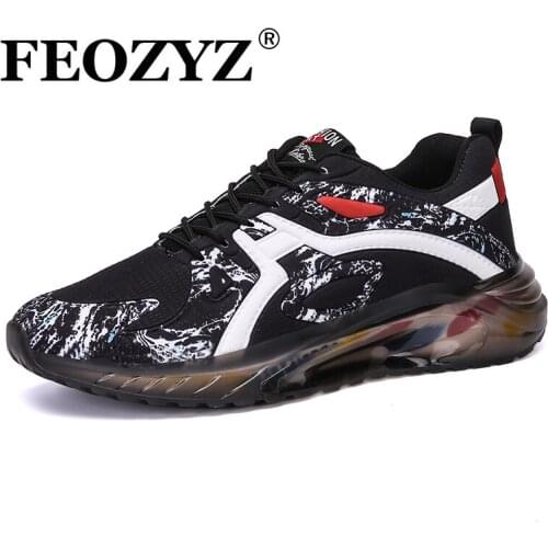 FEOZYZ Mens Camo Running Shoes Plus Large Size 45 46 Fashion Light Man Camouflage Fabric Sport Shoes Cheap Sneakers