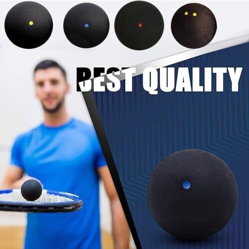 Single Blue Dot Squash Ball High Bounce Fast Speed Newcomer Training Rubber Ball For Beginner C5H7