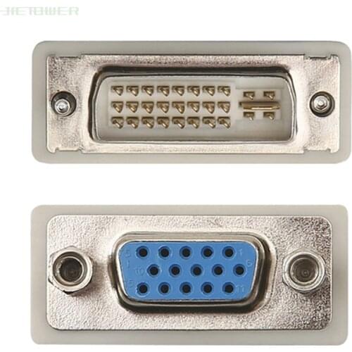 DVI24+5 to VGA adapter dual monitor connector VGA to DVI Converter Adapter adaptor connector 50pcs/lot