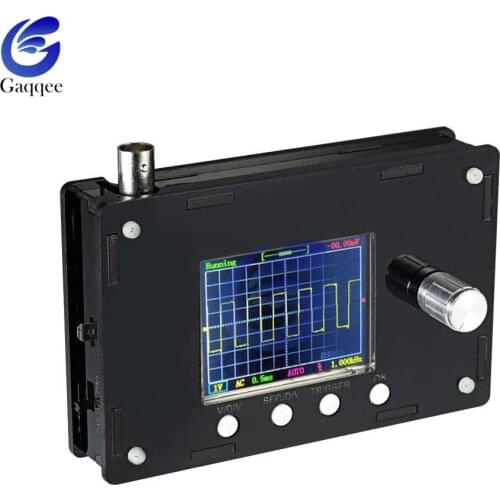 Fully Assembled Oscilloscope DSO--328 Portable Digital Oscilloscope 2.4"TFT 1Msps 0-200KHz STM32 with Alligator Clips Probe Case