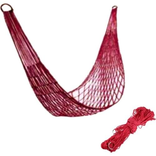 Hammock Hamaca Portable Garden Outdoor Camping Travel furniture Mesh Hammock Swing Sleeping Bed Nylon HangNet 50pcs