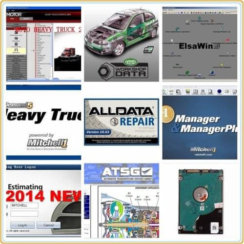 Alldata 50 Software Auto Repair 2021 New Version Mit//Chell OD5 Vivid Workshop Car Data Atsg Hot HDD Hard Driver Disks Supply