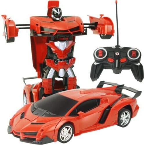 RC Car Transformation Robots Sports Vehicle Model vehicle Toys Cool Deformation Change Remote Control Car Truck for Kids Toys