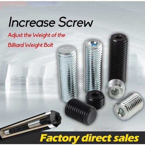 UNIVERSAL Billiard Accessories Pool Cues Black 8 Increase Screw Nine Ball with Heavy Screws Adjust Weight bolts