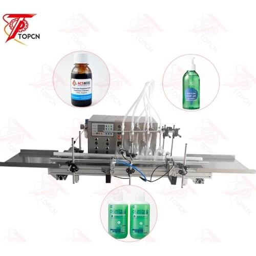 High Quality Bottles Water Filler Chemicals Perfume Oil Automatic Desktop 4 Heads 50-1000ml Magnetic Pump Liquid Filling Machine
