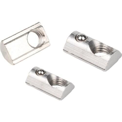 Wkooa T Slot Nuts with Ball Spring Carbon Steel Aluminum Profile Parts