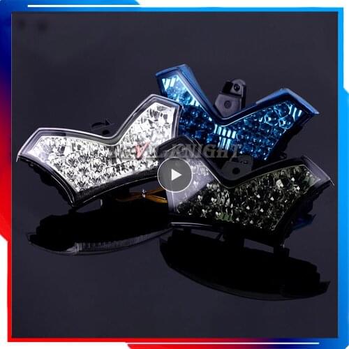 Rear brake signal integrated LED light smoke 2006-2015 Kawasaki Ninja ZX14 ZX14R ZX-14 ZX-14R ZX1400 ZZR1400 Motorcycle light