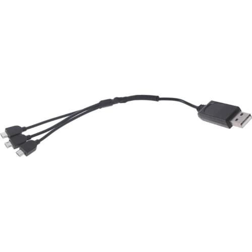 448F Lipo Battery Charger 1 to 3 USB Charger Cable Compatible with E58/JY019 Drone Portable Easy Carry Taking Out Small Prop