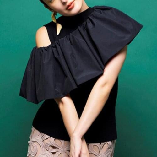 Japan Style O-neck Diagonal Shoulder Knit Sweater Detachable Ruffles Design Slim Pullovers Female 2021 Fall Elegant Ol Jumpers