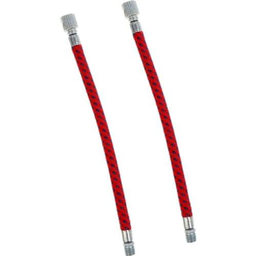 2Pcs 16cm Air Pump Inflator Extension Hose for Road Bike Bicycle MTB, Schrader Valve, High Pressure