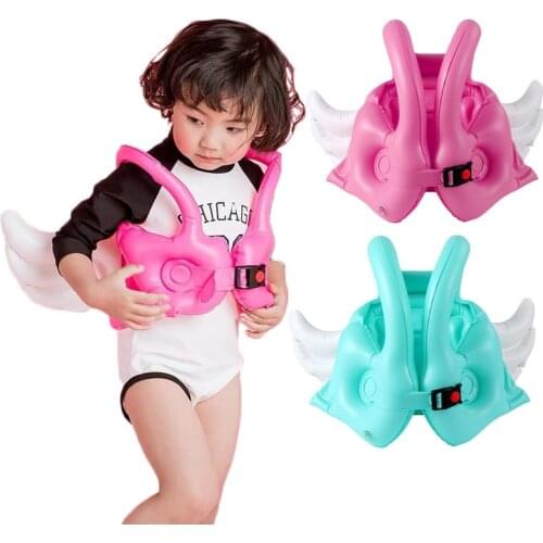 2021cute inflatable baby Angel Wings float swimming ring kids Foam safety life jacket Sleeves Armlets children swim Accessories