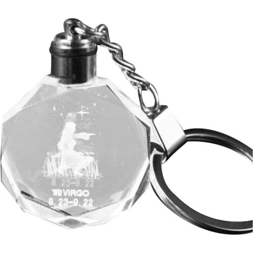 3D New Polygonal Rhombus Crystal Keychain Pendant