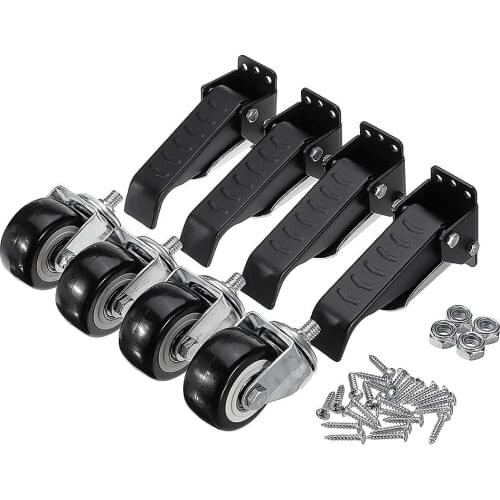 4pcs Upgrade Workbench Caster Wheel Kit 400lbs Heavy Duty Furniture Casters Woodworking Table Wheel Set for Trolley Chair Crib