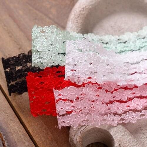 5 yards Hollow Lace Embroidery Flower Ribbon for DIY Craft Bowknot Clothing Gift Box Bouquet Packaging Accessories