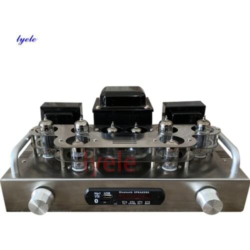 Lyele Tube Amplifier 8W 2.0 channel high-end 6z4 pure Tube 6N2 6P1 6P15 audio amplifier DIY kit