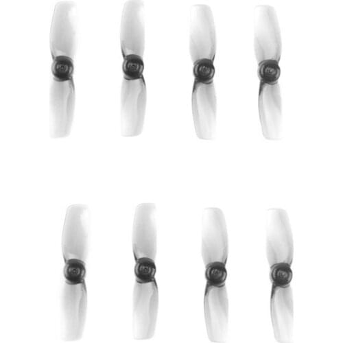 8PCS/4CW 4CCW HQ Micro Whoop Prop 31MMX2 Grey Poly Carbonate 1MM Shaft For FPV Racing Drone 0603 SE0702 MOTOR