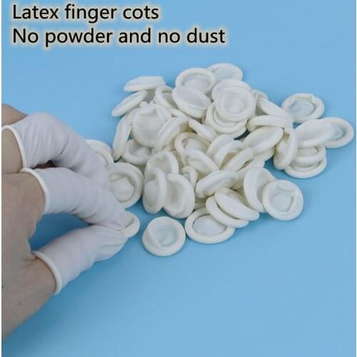 White latex finger cots Eldiven Rekawiczki Gants jetables Luvas latex Guantes Desechable finger cots Working Handschoenen