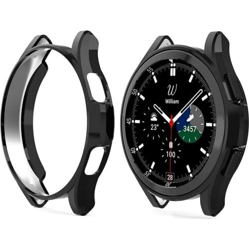 Case for samsung Galaxy watch 4 classic 46mm 42mm TPU Plated all-around Anti-fall Screen protector cover bumper 42/46 mm