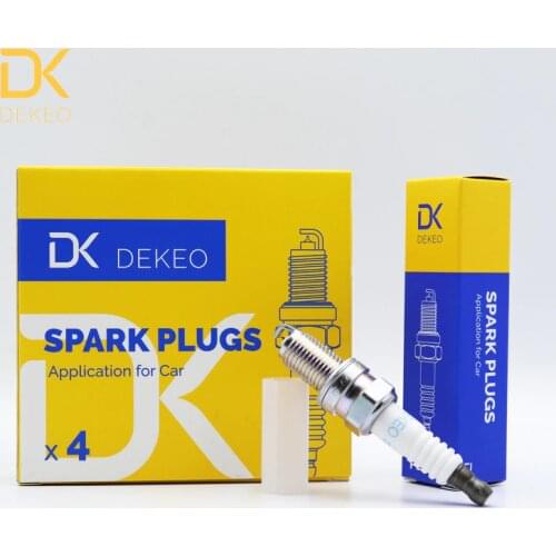 Dekeo Spark Plug Iridium fit for Fiat 500 Abarth C E Easy Lounge Pop Sport Turbo forChevrolet Spark LS LT DCPR7EGP