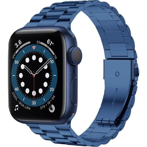 For apple watch 6 band 44mm 40mm Series 5 SE Ultra thin narrow Stainless Steel bands for iwatch strap 3 42mm 38mm link bracelet