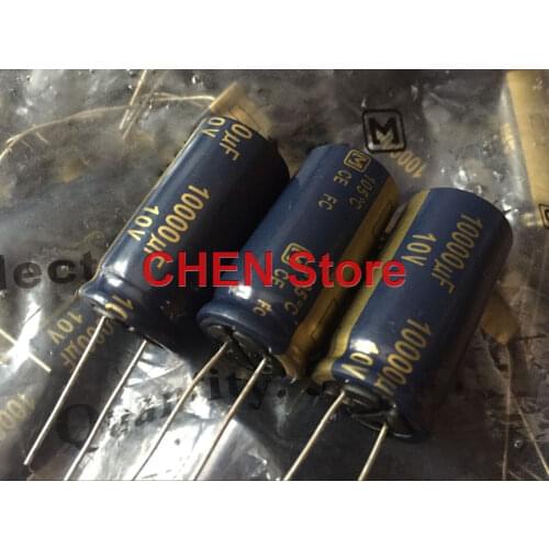 4PCS/10PCS matsushita FC 10V10000UF 18X36MM ultra low internal resistance Electrolytic Capacitor 10000UF 10V ce fc 10000uF/10V