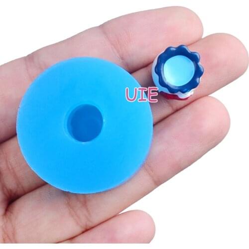 FYL674U 11.8mm Jar Silicone Mold Fondant Cake Decoration Candy Resin Clay Earrings Necklace Craft Soap Candle FOOD SAFE