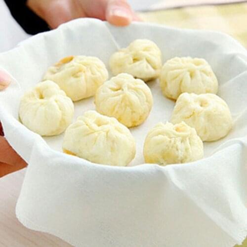 Cotton Fabric Steamer Cloth Steamed Stuffed Bun Gauze Kitchen Supplies Dumpling Pastry Cooking Tools Non-Stick