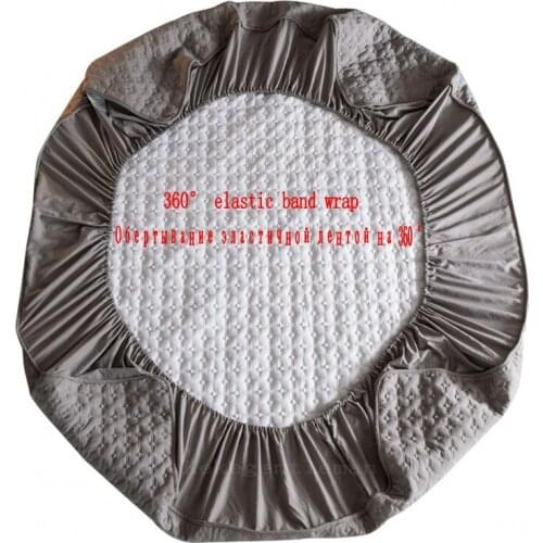 Cotton Quilted Mattress Cover Washable Mattress Protector Soft Anti-mite Mattress Air-Permeable Bed Pad