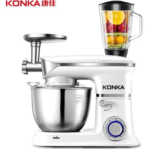 Konka5L-7L stainlessSteel Bowl 6-speed Kitchen Food Stand Mixer Cream Egg Whisk Blender meat Cake Dough noodle noodlefruit juice