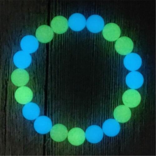 WWLB Fashion 2020 Luminous Light Glowing Beads Natural Stone Bracelets Women Prayer Beads Bracelet Jewelry Strand Bracelets Hot