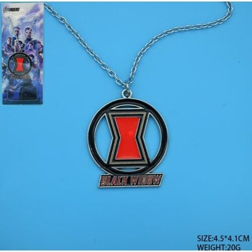 Cartoon Black Widow metal pendant alloy fashion necklace chain