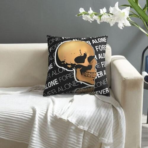 Skull, Forever Alone pillowcase printed cushion cover sofa waist pillow pillow cover